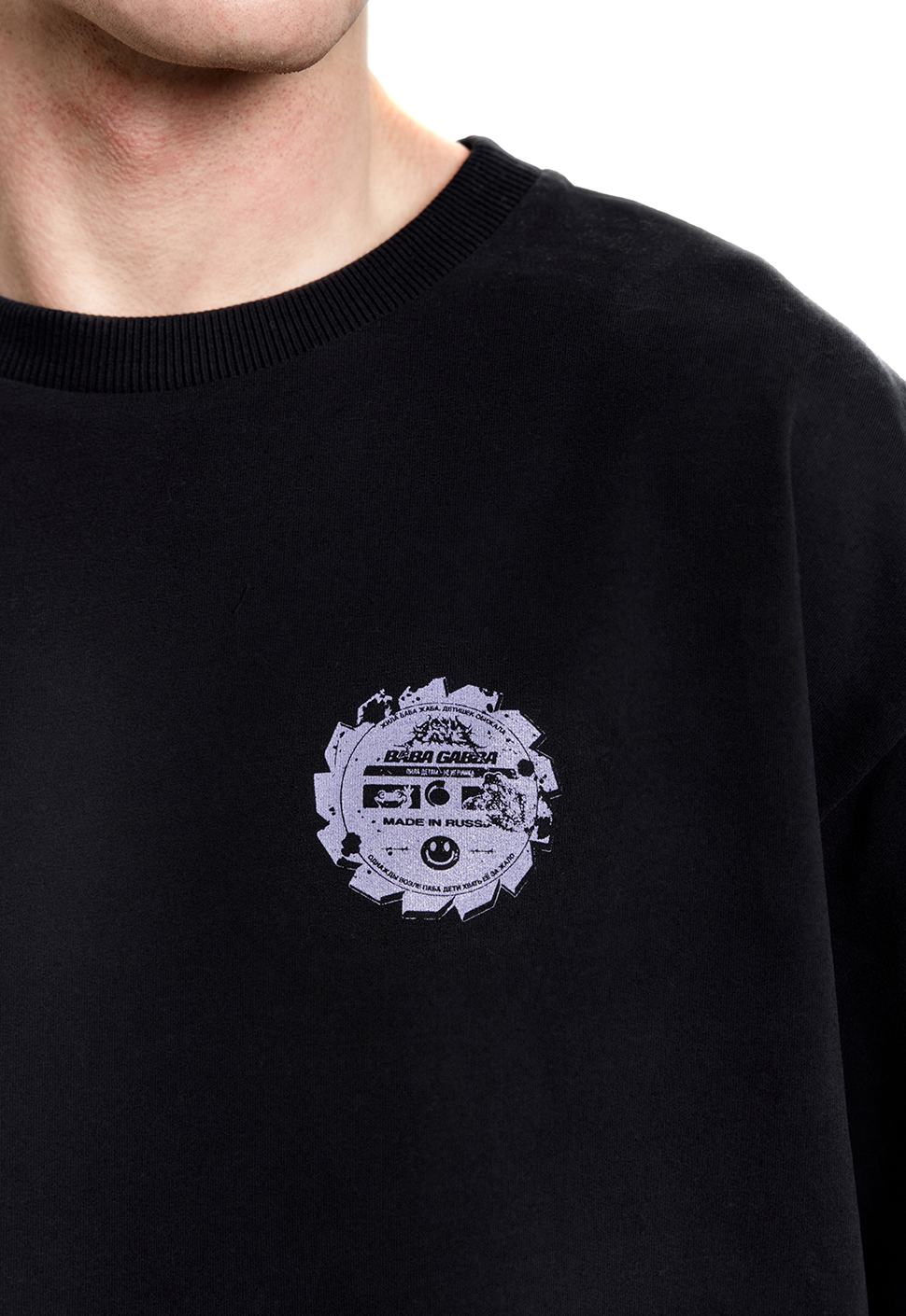 Футболка "BABA GABBA" чёрный