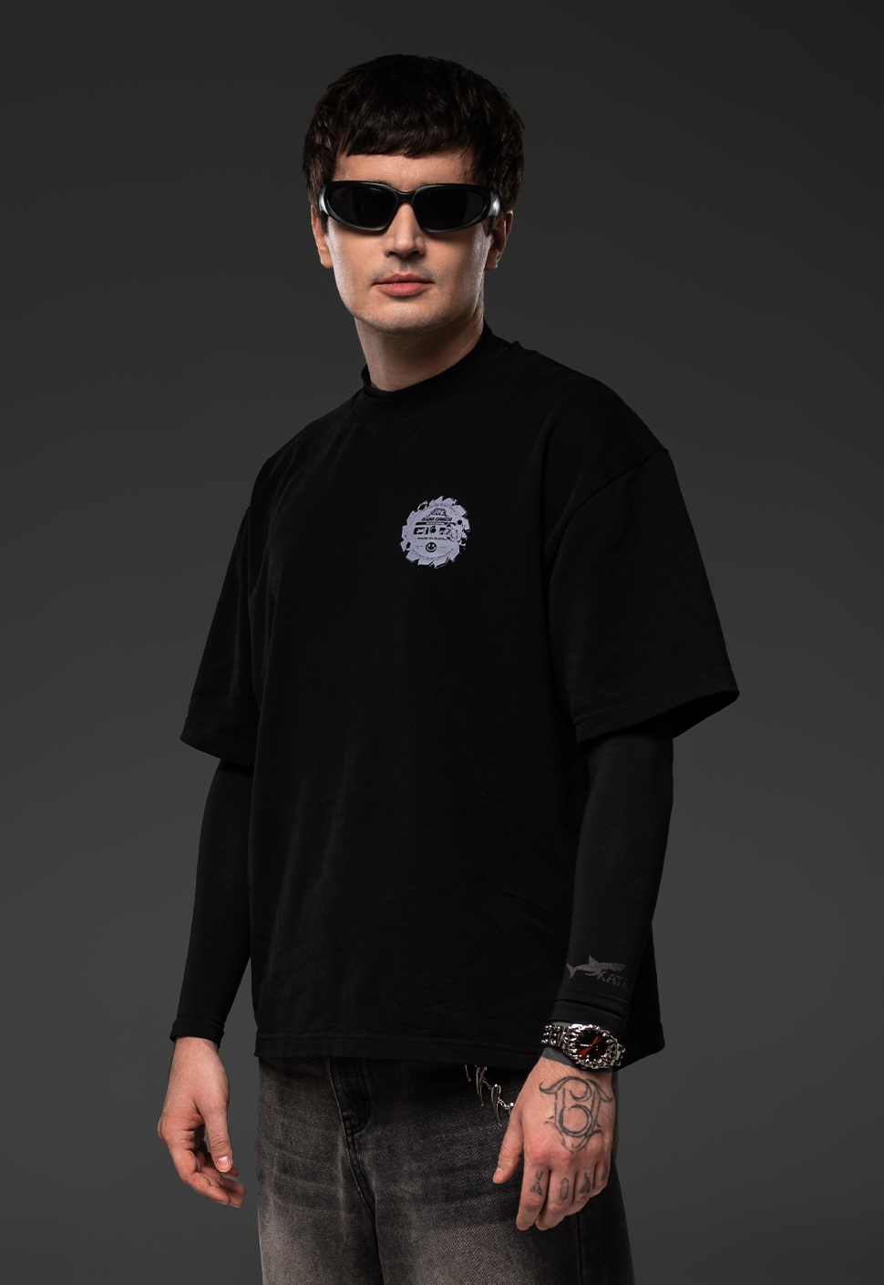 Футболка "BABA GABBA" чёрный