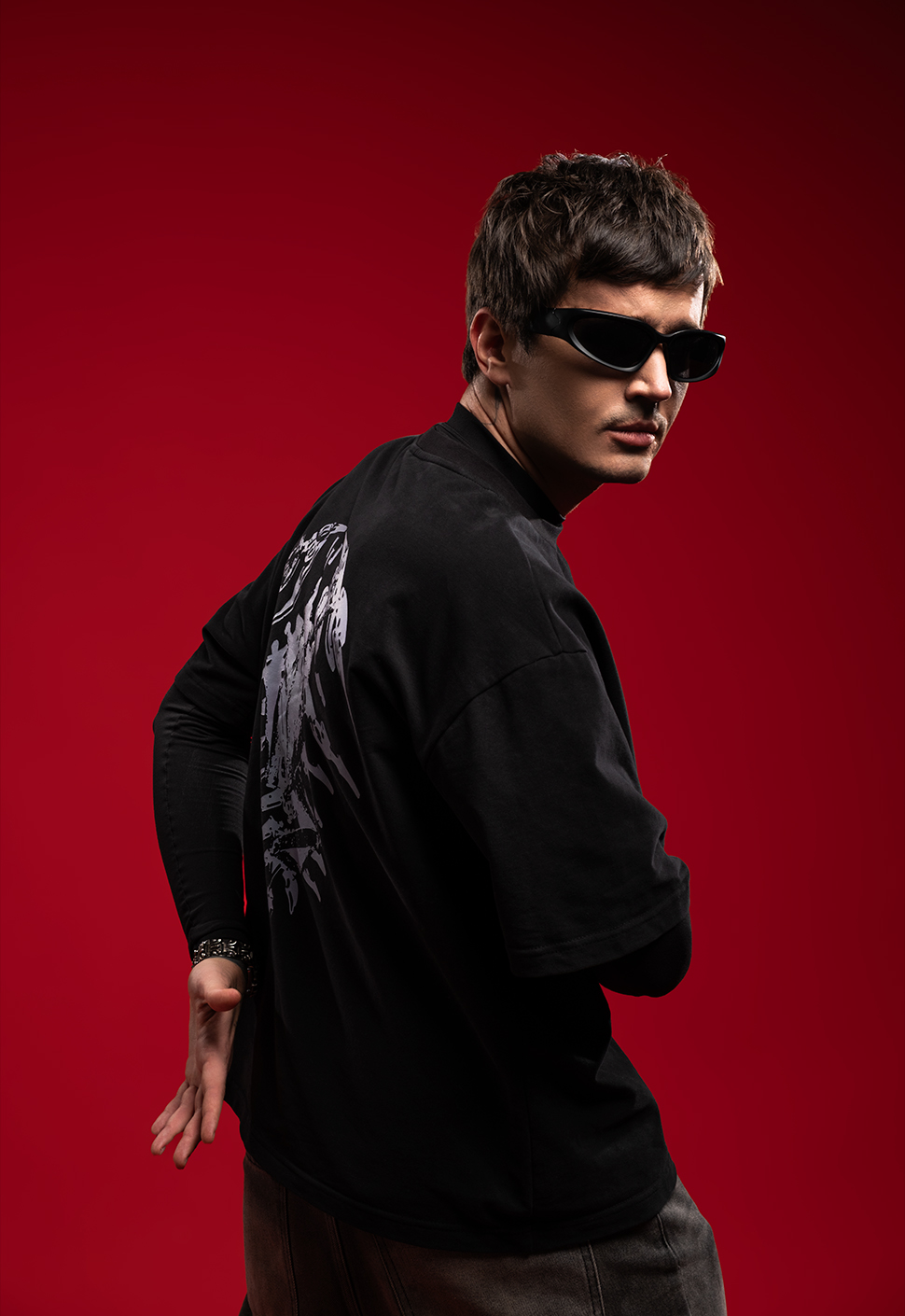 Футболка "BABA GABBA" чёрный