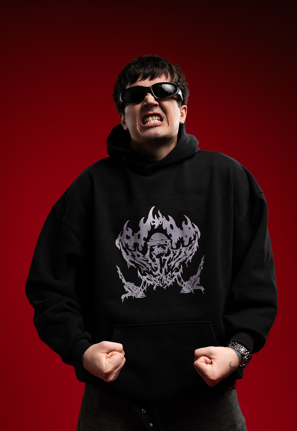 Худи "Скиллет" чёрный