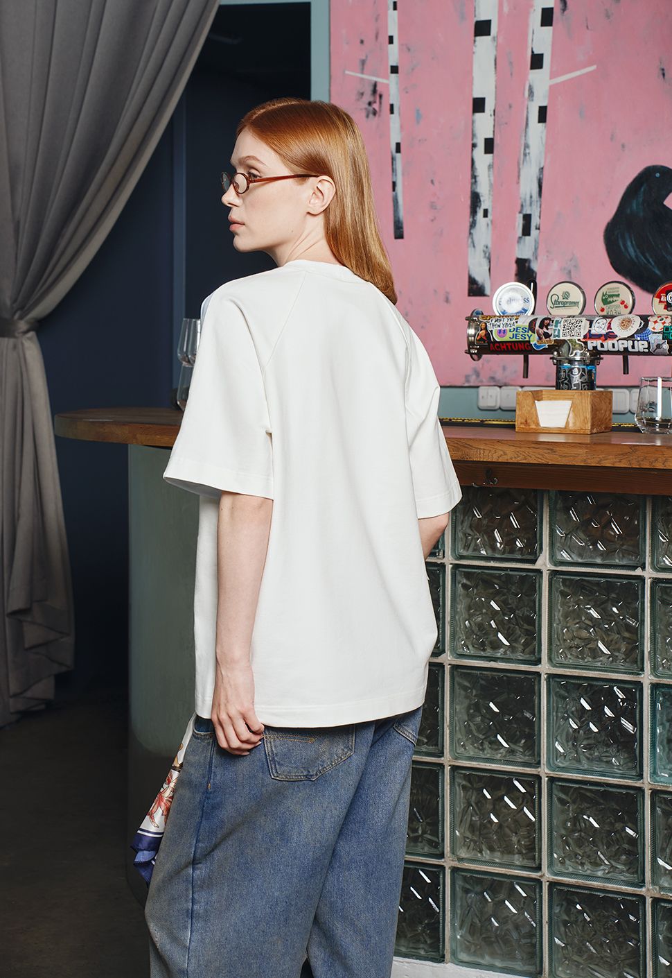 Футболка "Студия позитива" черничный пломбир