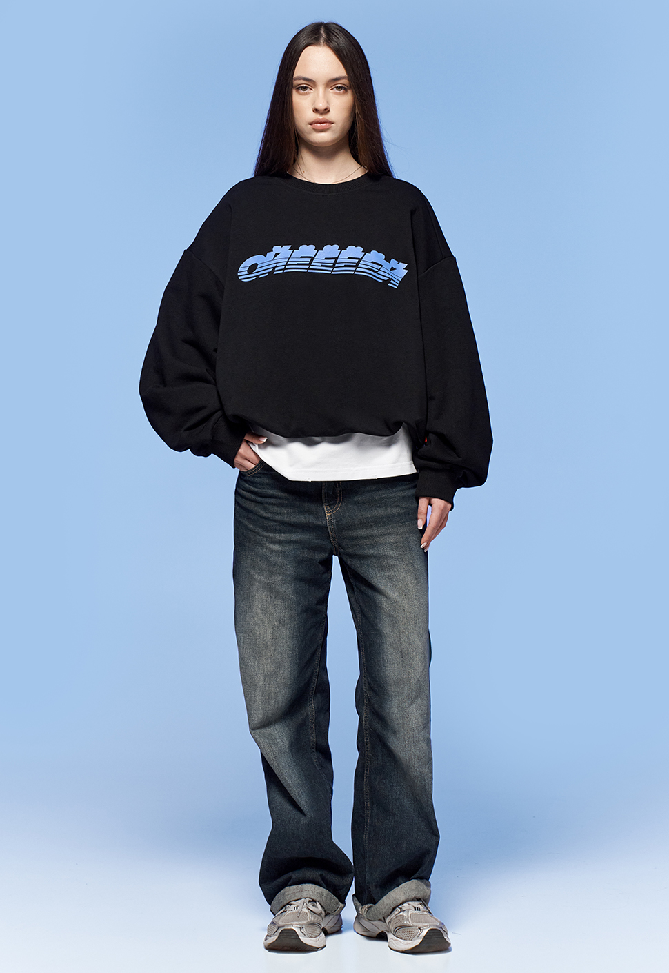 Свитшот "Ойёёёй" чёрный