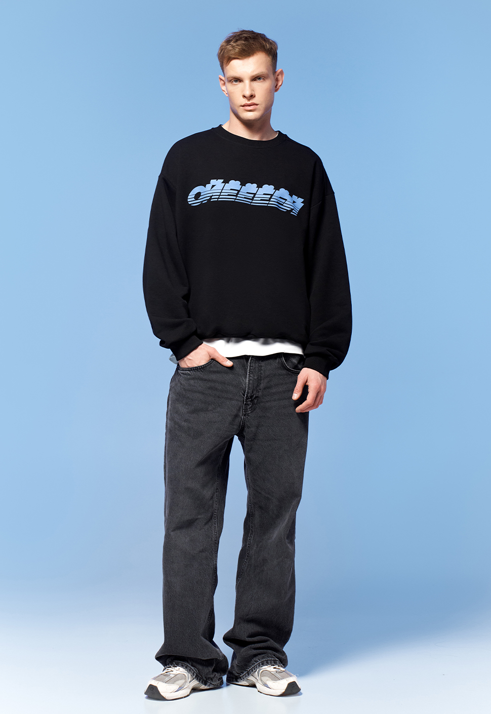 Свитшот "Ойёёёй" чёрный