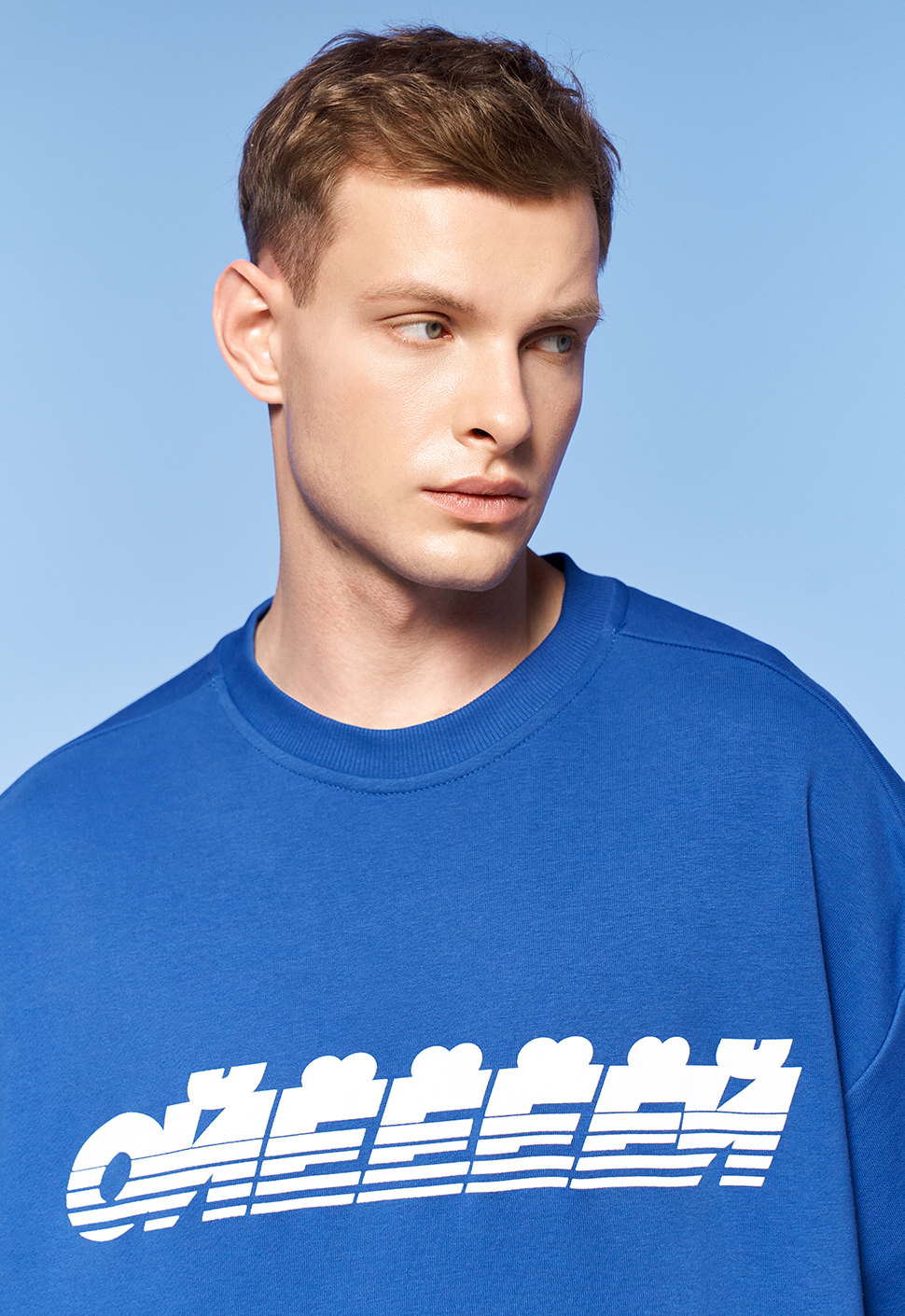 Свитшот "Ойёёёй" синий