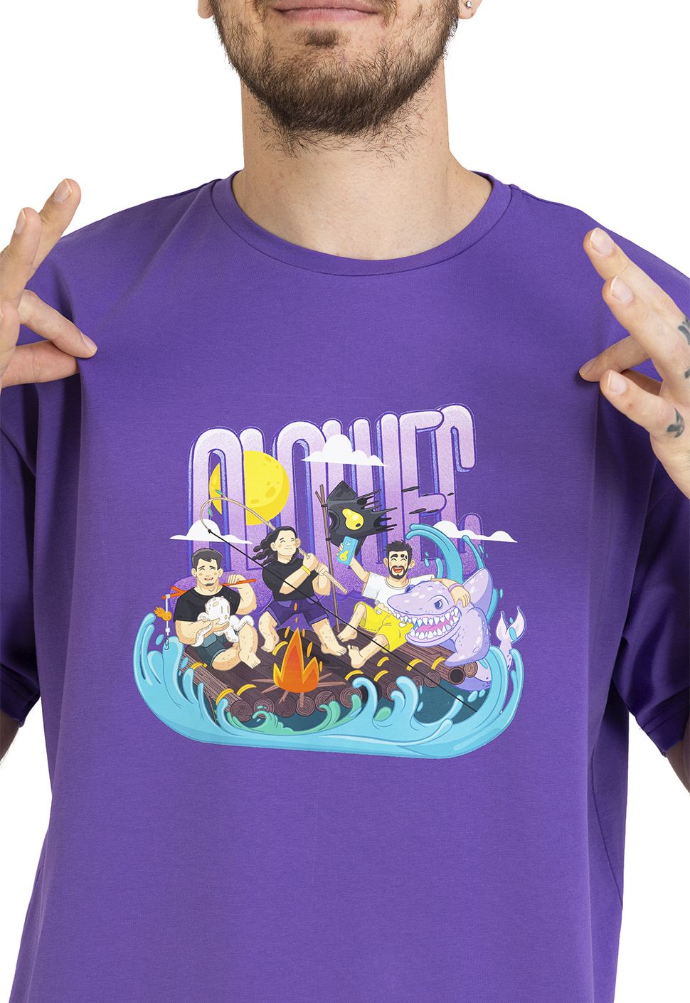 Футболка "Team" фиолетовая