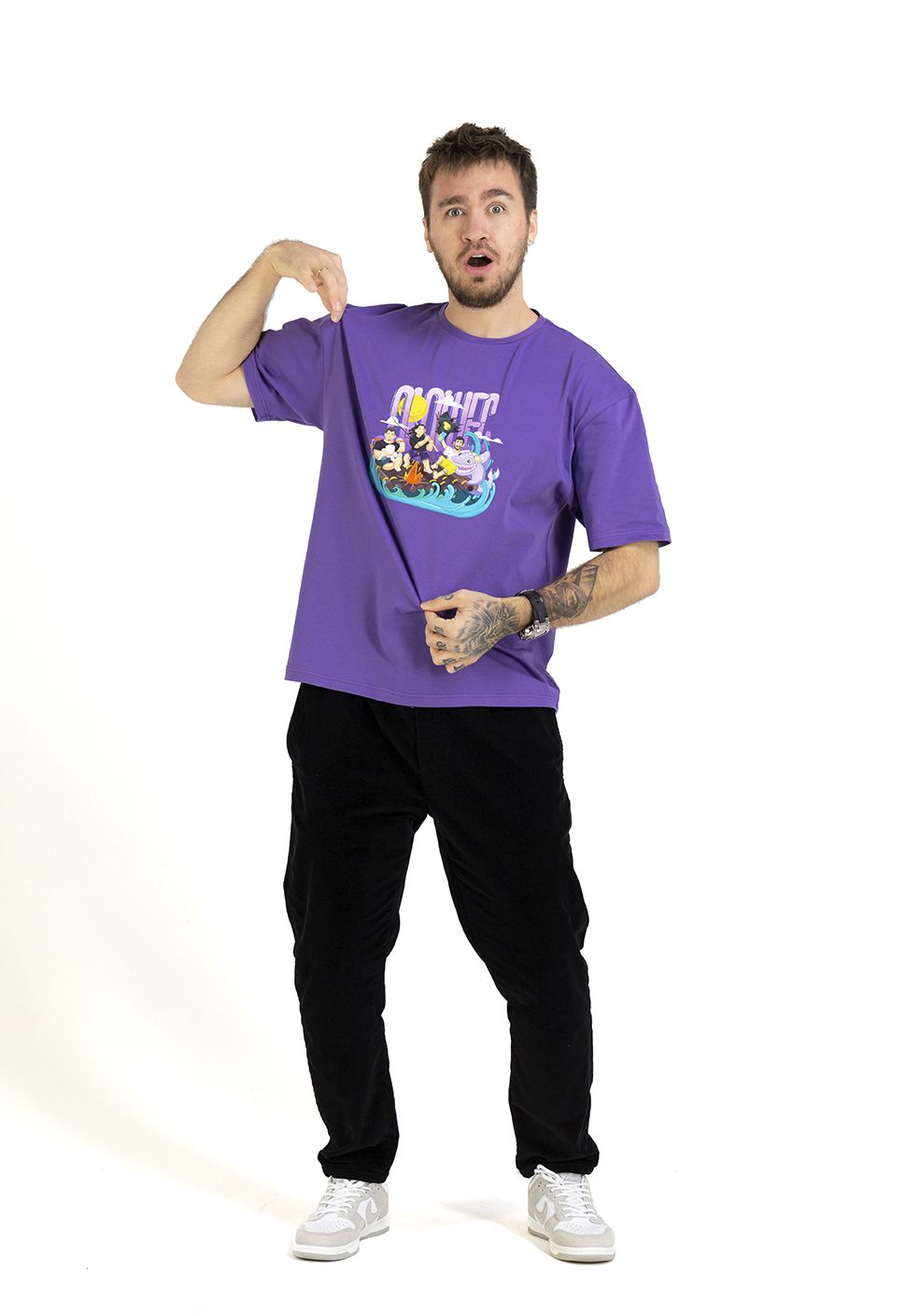 Футболка "Team" фиолетовая