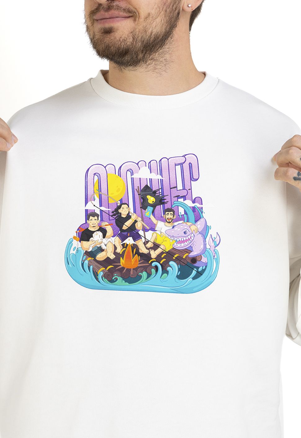 Свитшот "Team" молочный