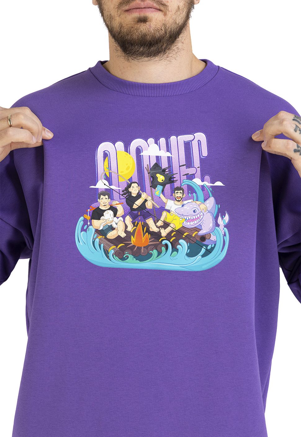 Свитшот "Team" фиолетовый