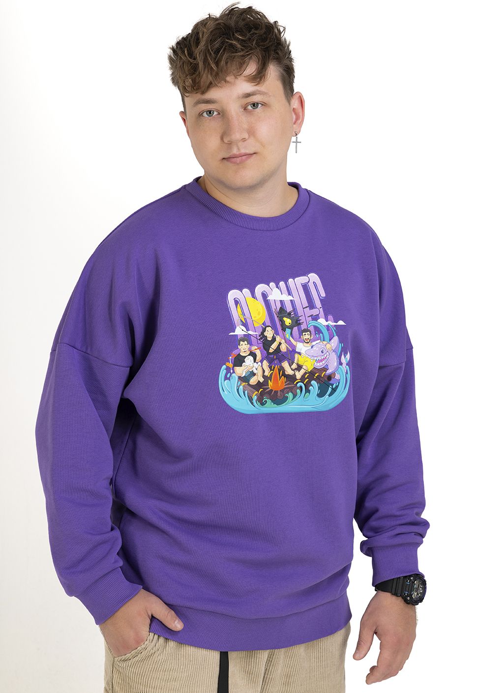 Свитшот "Team" фиолетовый