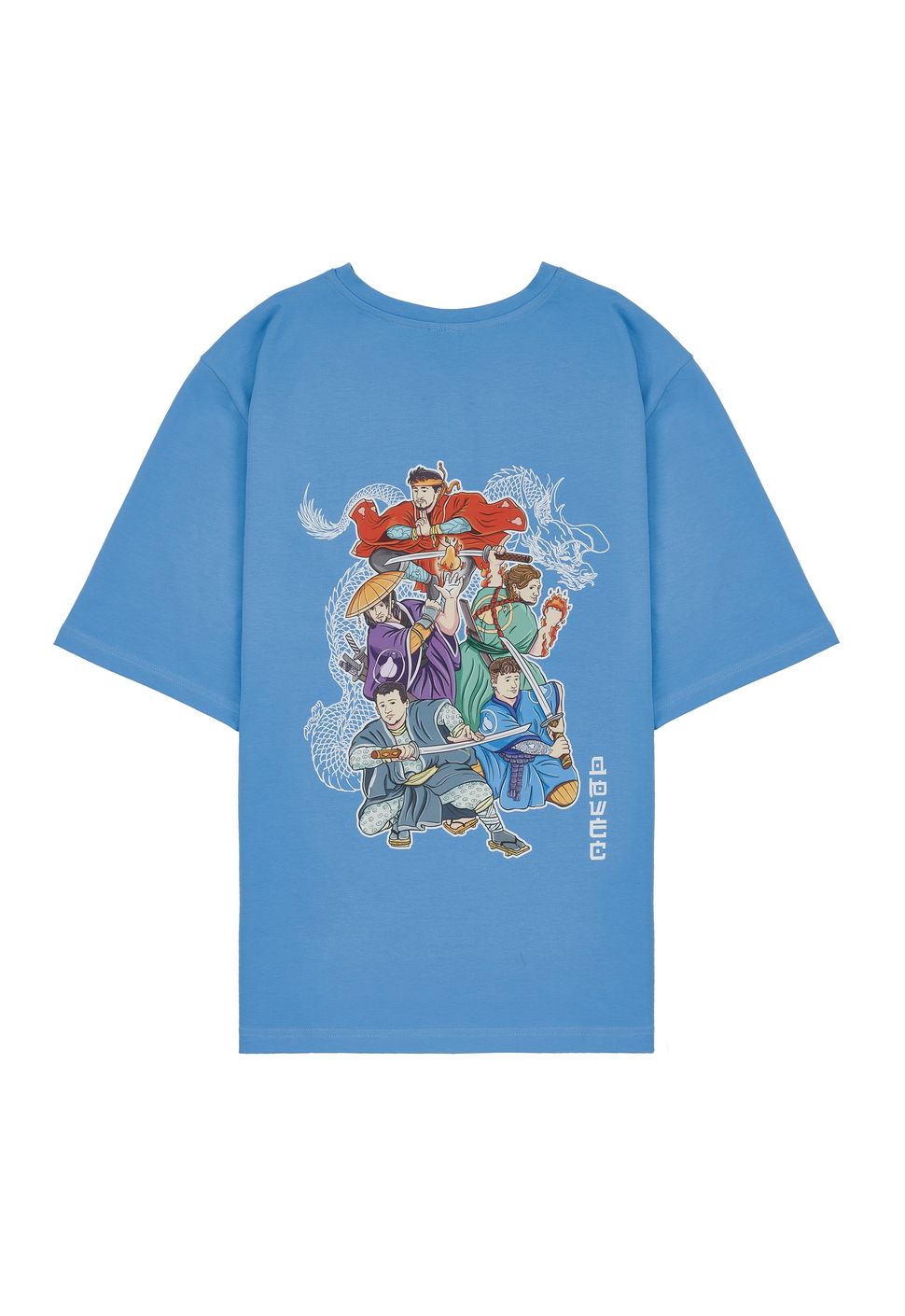 Футболка "Самураи" голубой