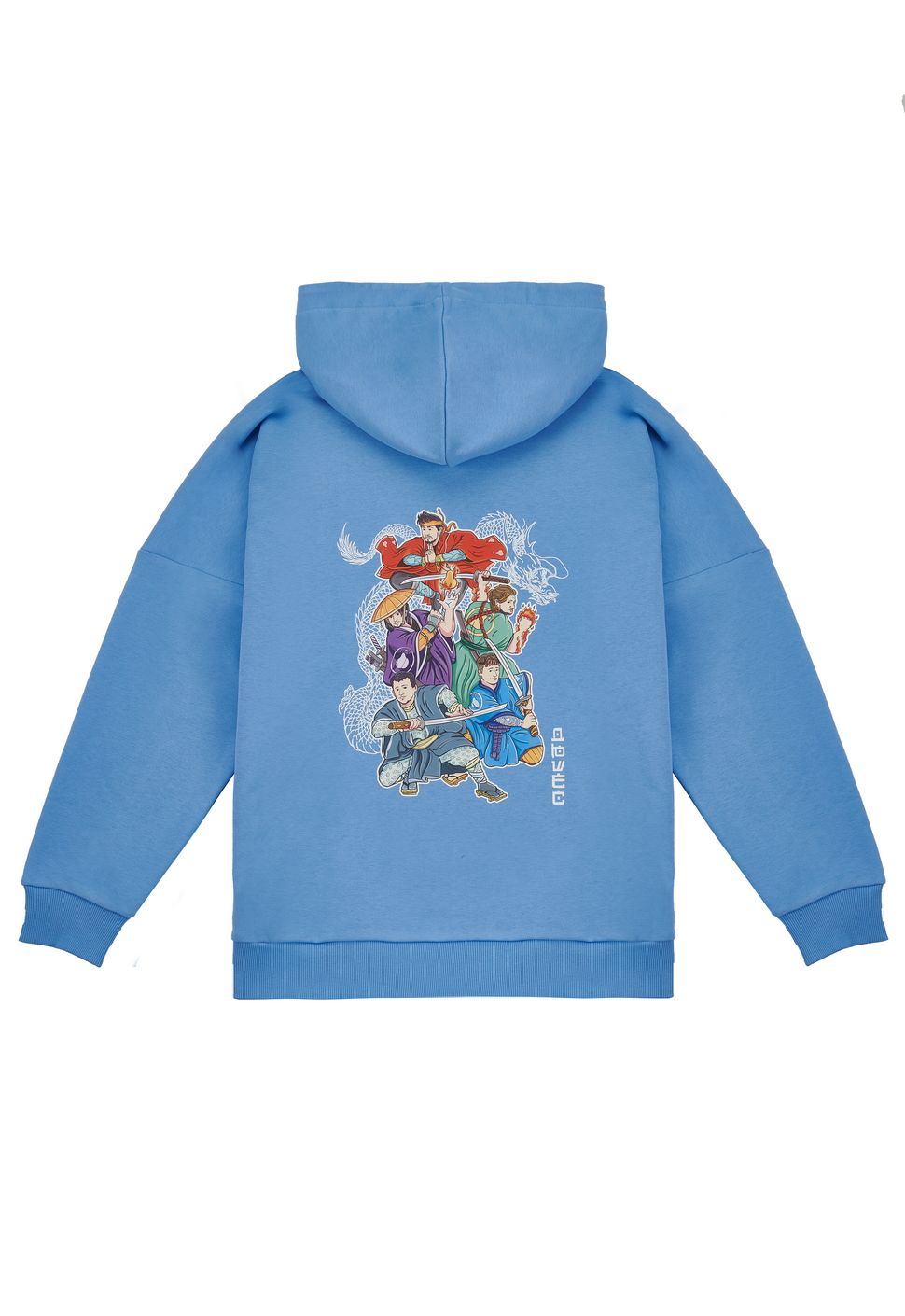 Худи "Самураи" голубой