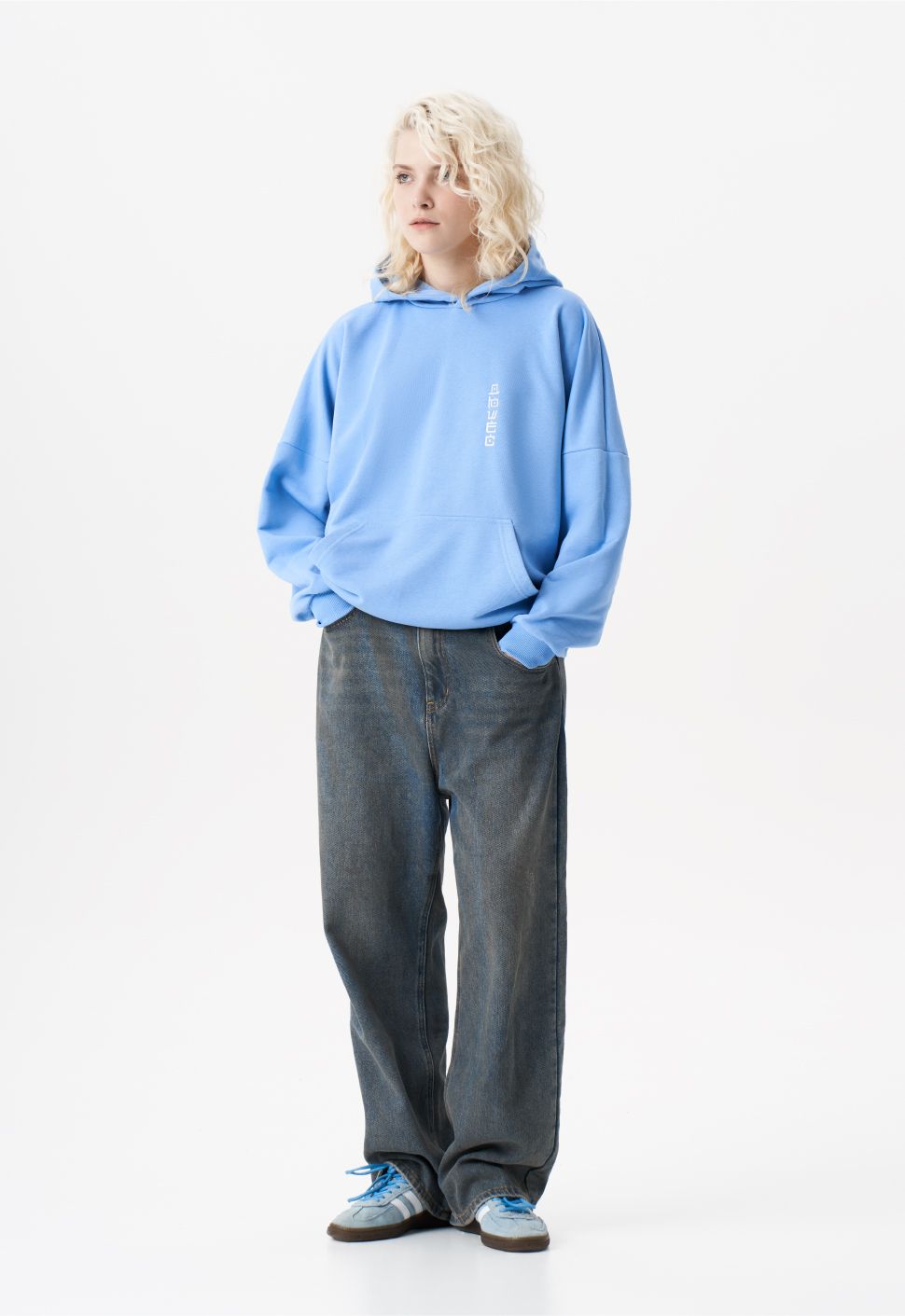 Худи "Самураи" голубой