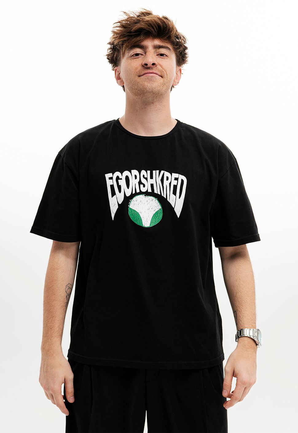 Футболка черная "EGOR SHKRED"