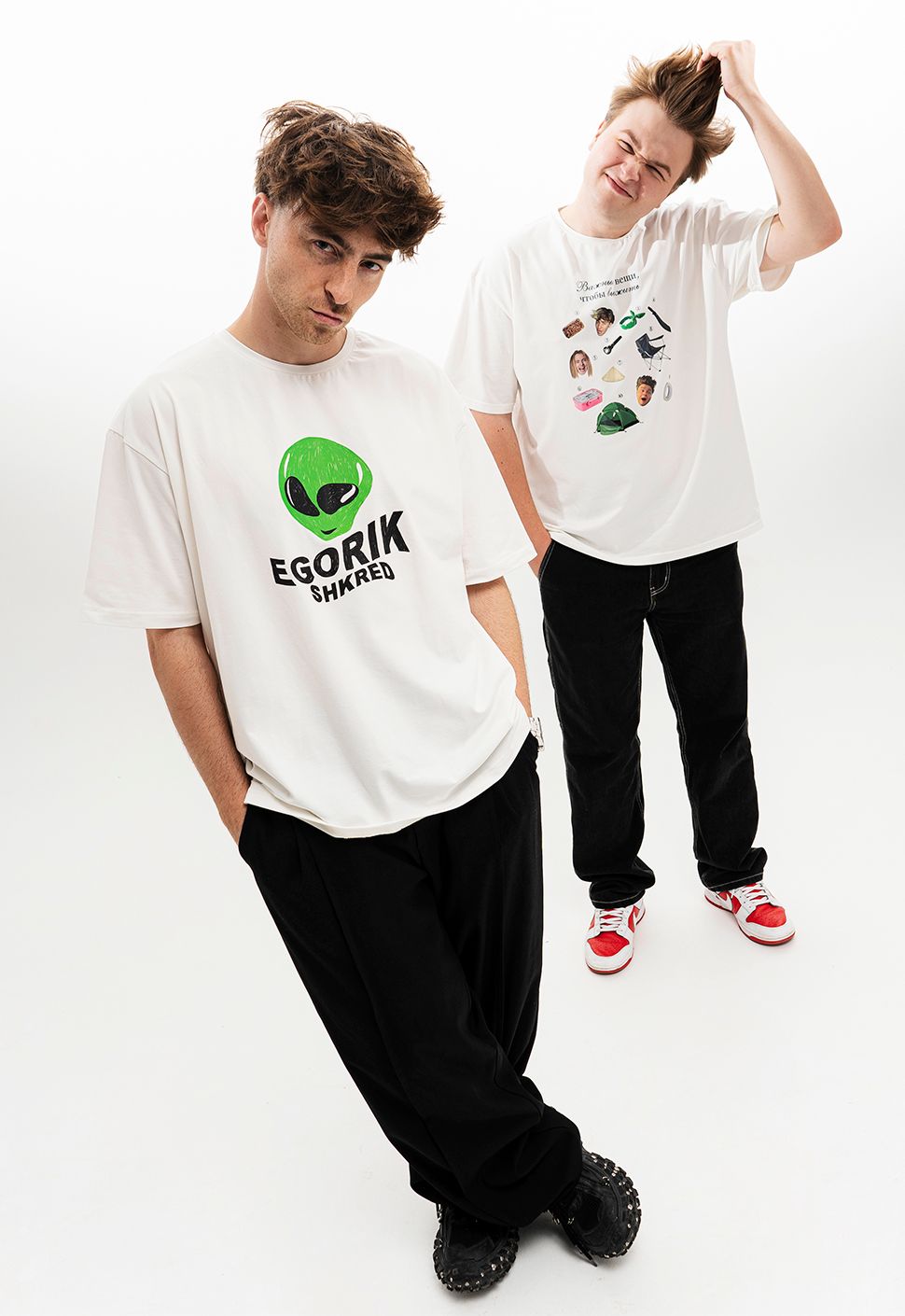 Футболка молочная "Alien"