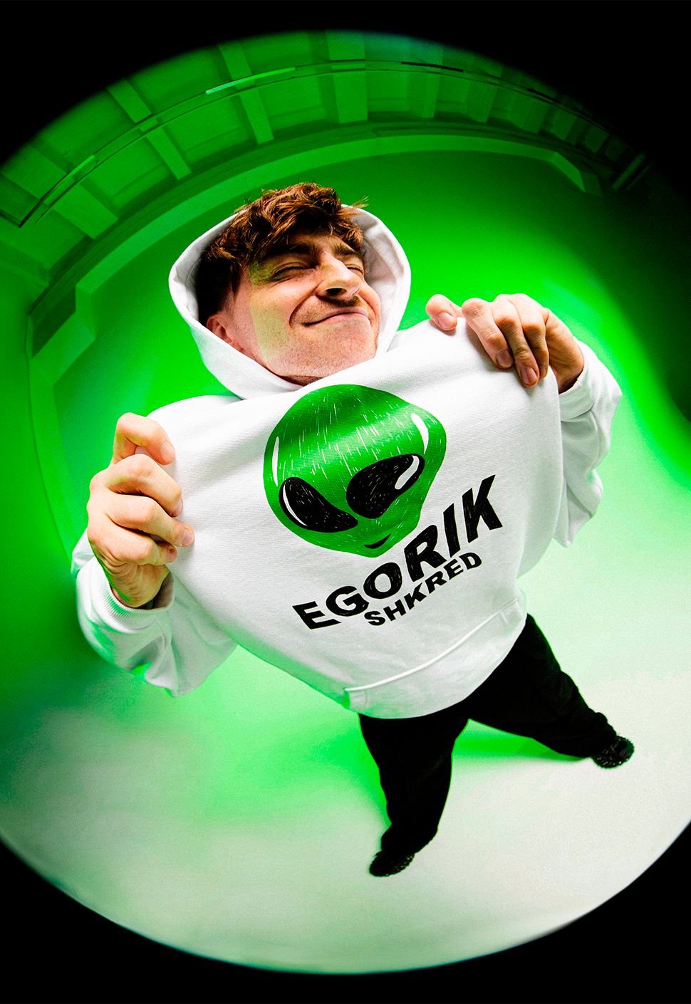 Худи молочный "Alien"