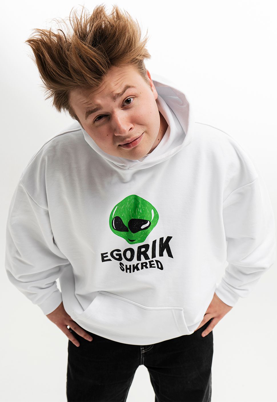 Худи молочный "Alien"