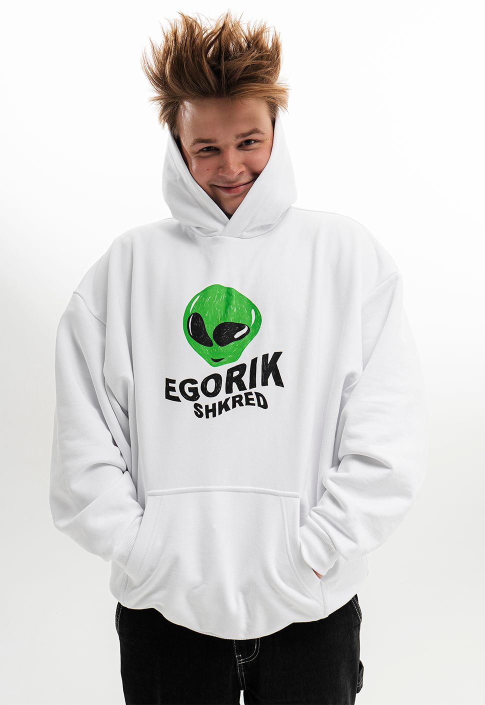 Худи молочный "Alien"