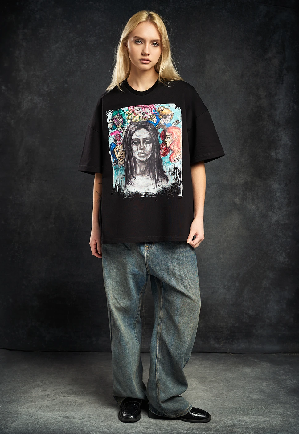 Футболка "Рисунок" чёрная