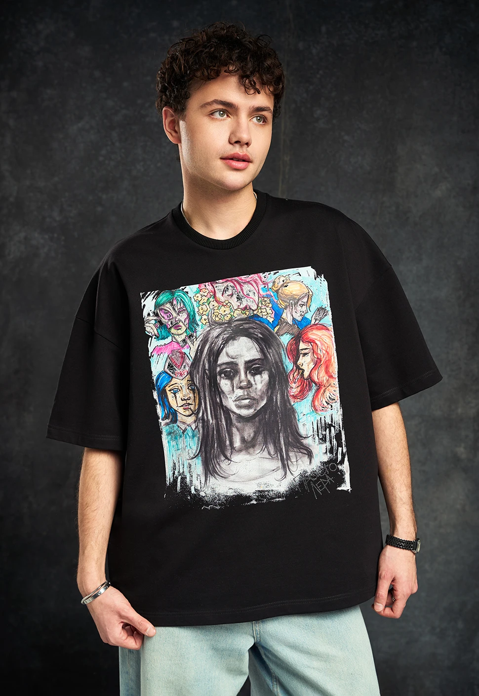 Футболка "Рисунок" чёрная