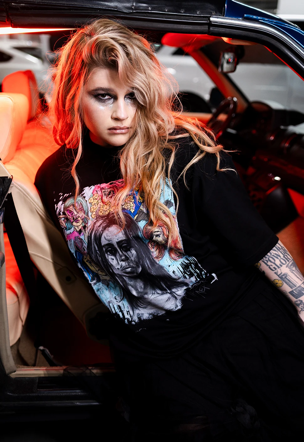 Футболка "Рисунок" чёрная