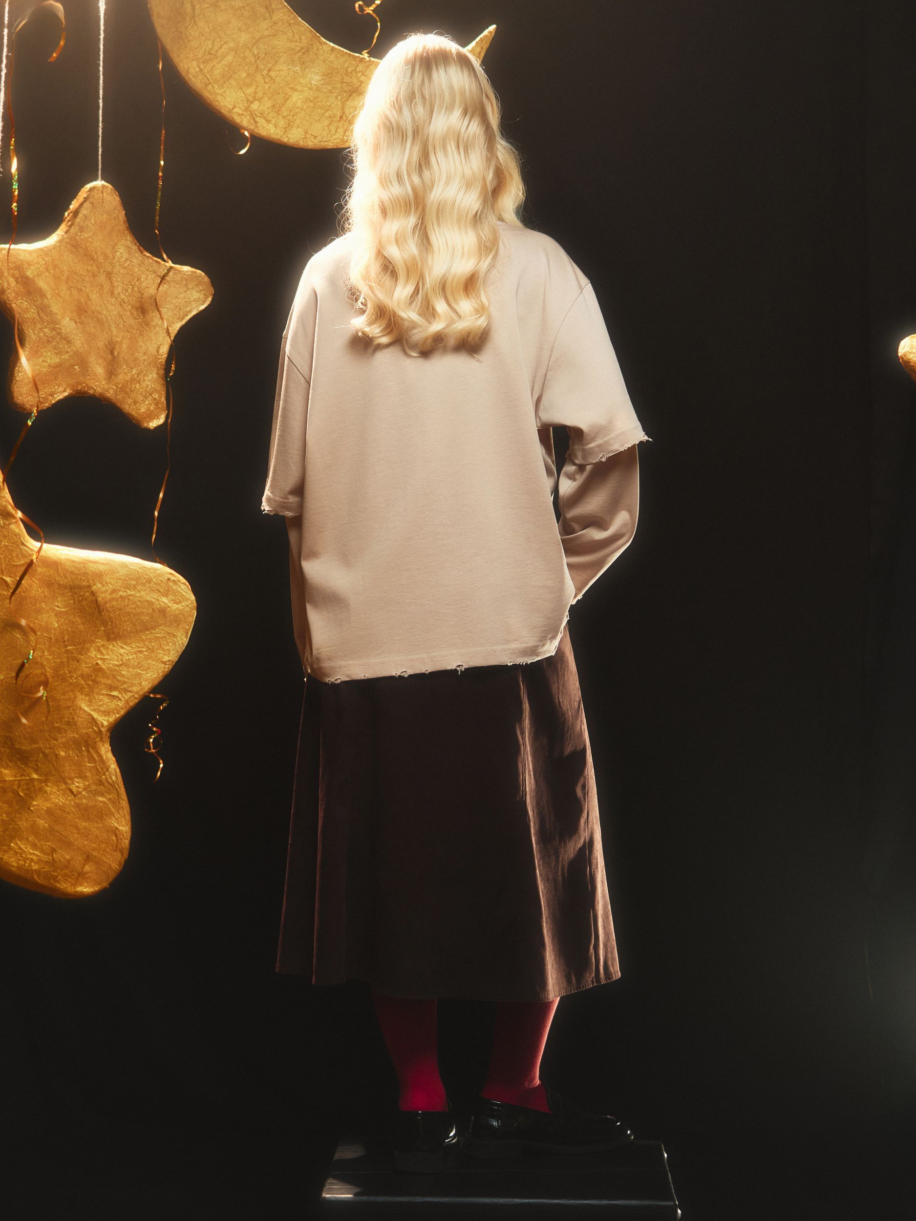 Лонгслив "Dreamers club" бежевый