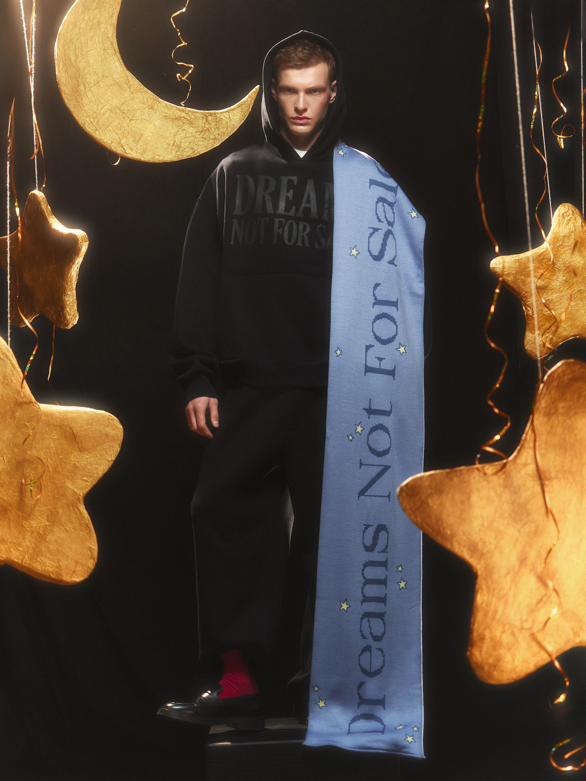 Шарф "Dreams not for sale" голубой