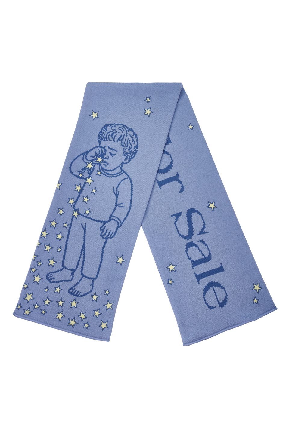 Шарф "Dreams not for sale" голубой
