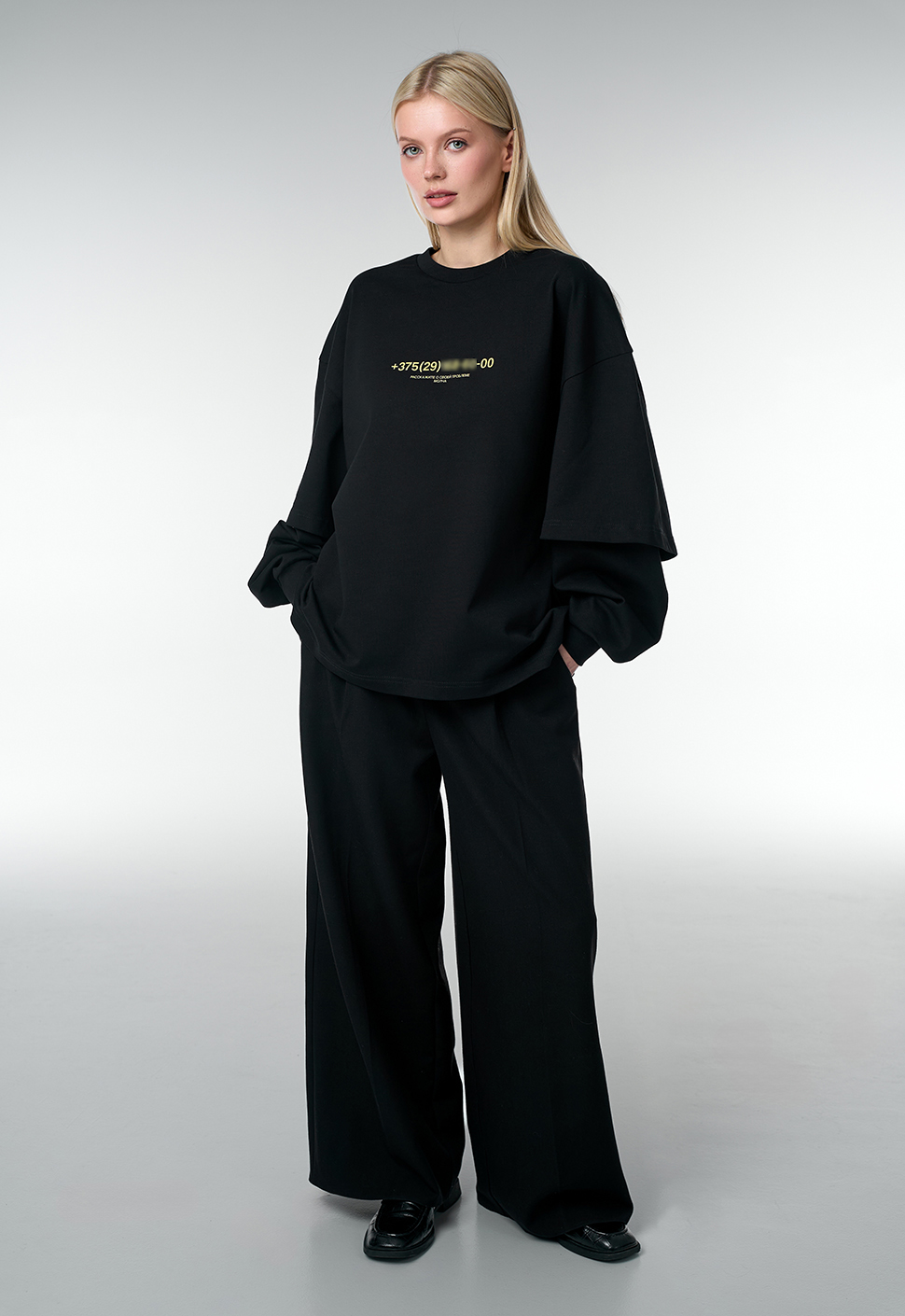 Лонгслив "Экстрептиза" чёрный