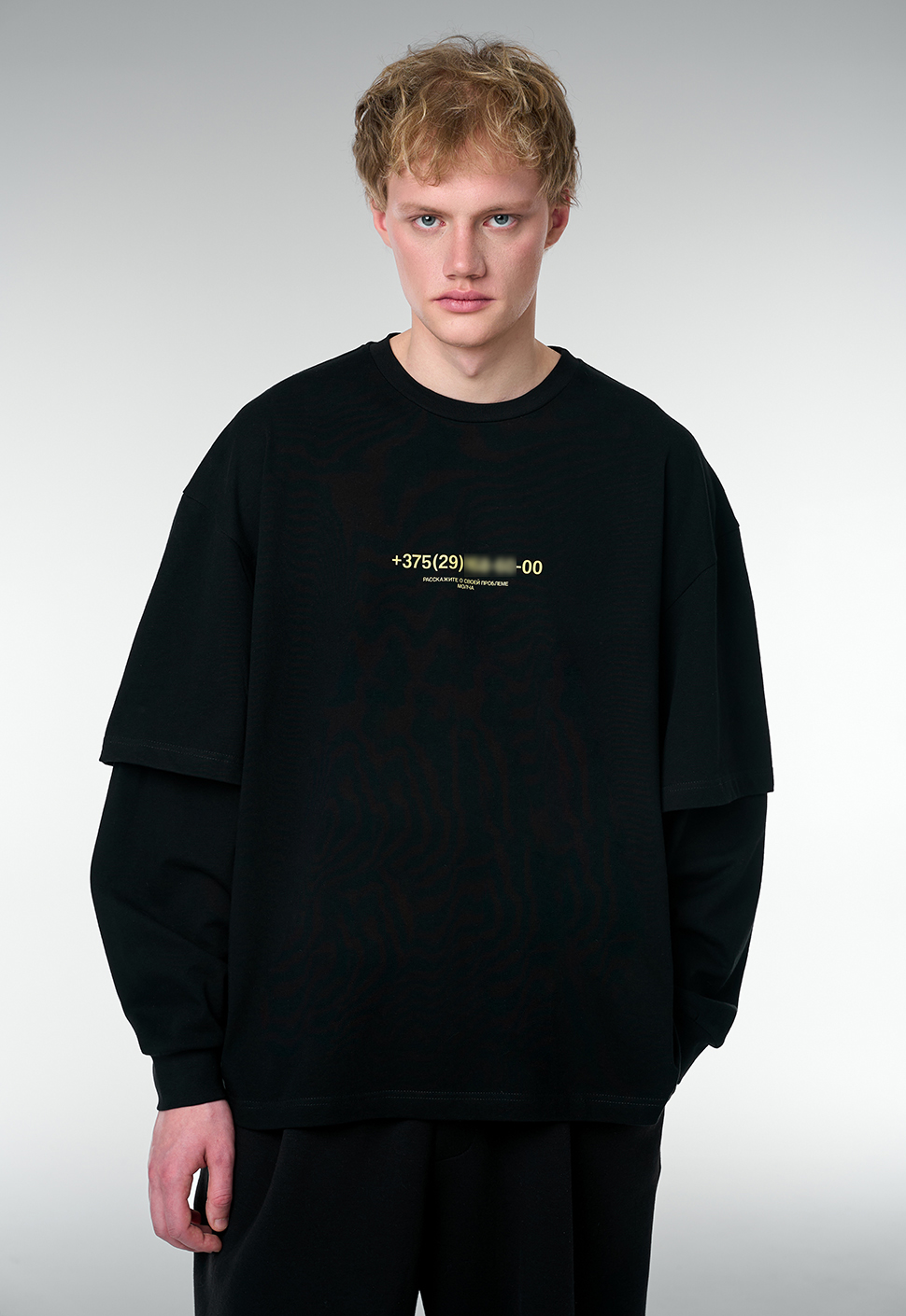 Лонгслив "Экстрептиза" чёрный