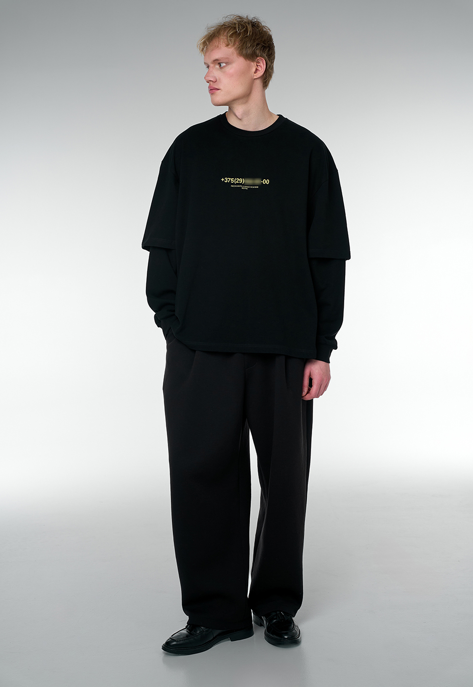 Лонгслив "Экстрептиза" чёрный