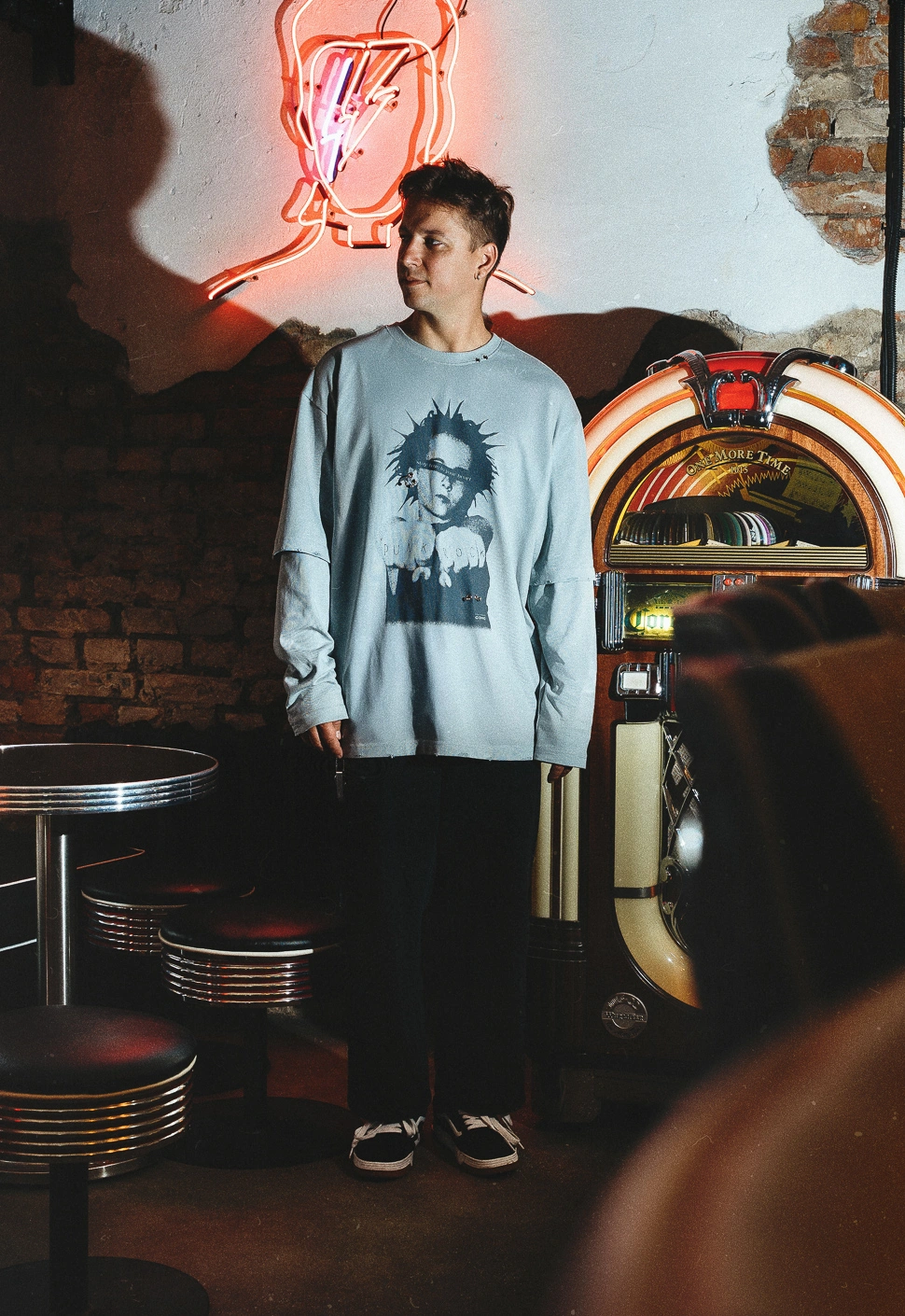 Лонгслив "Smells Like Teen Spirit" серый