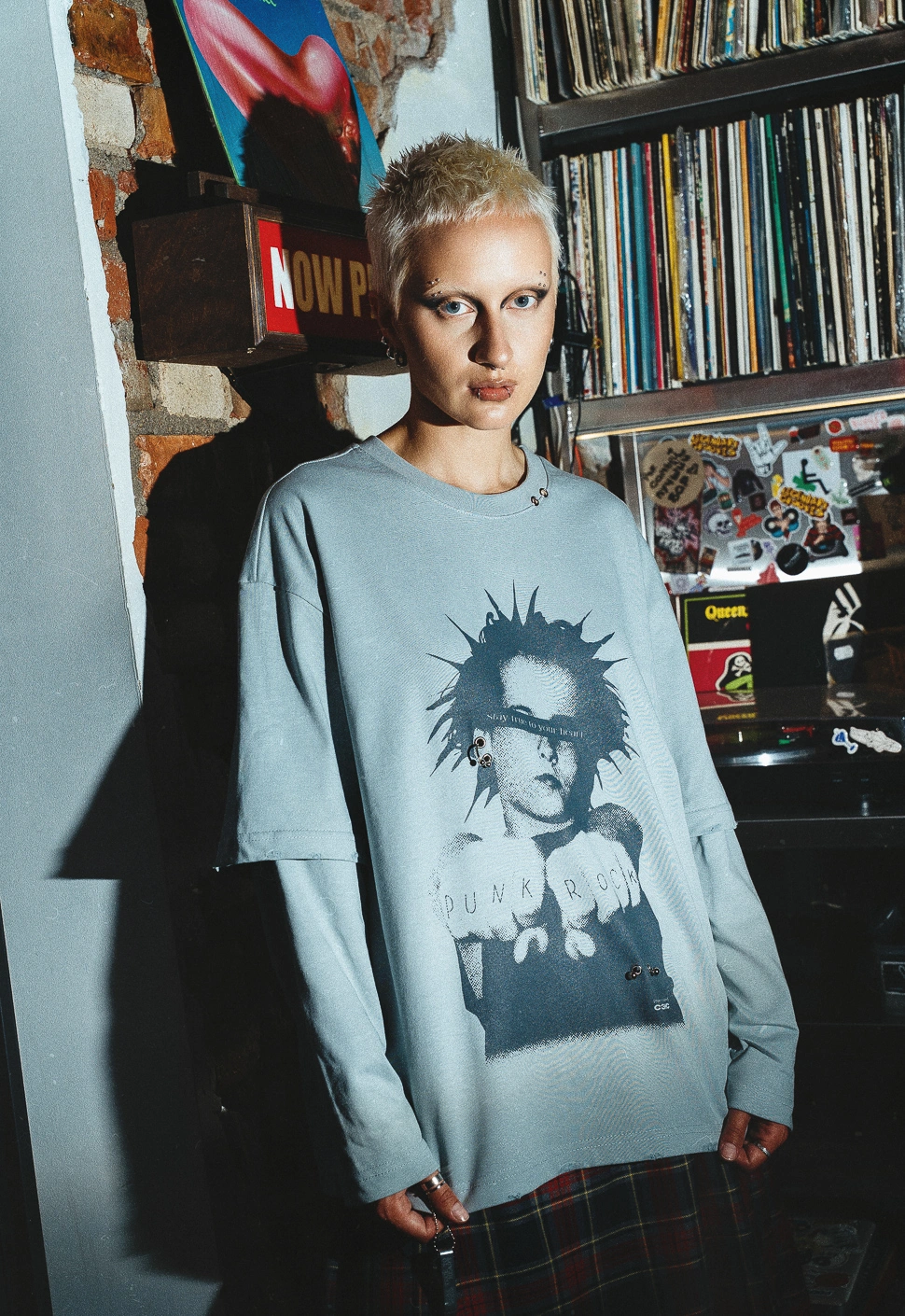 Лонгслив "Smells Like Teen Spirit" серый