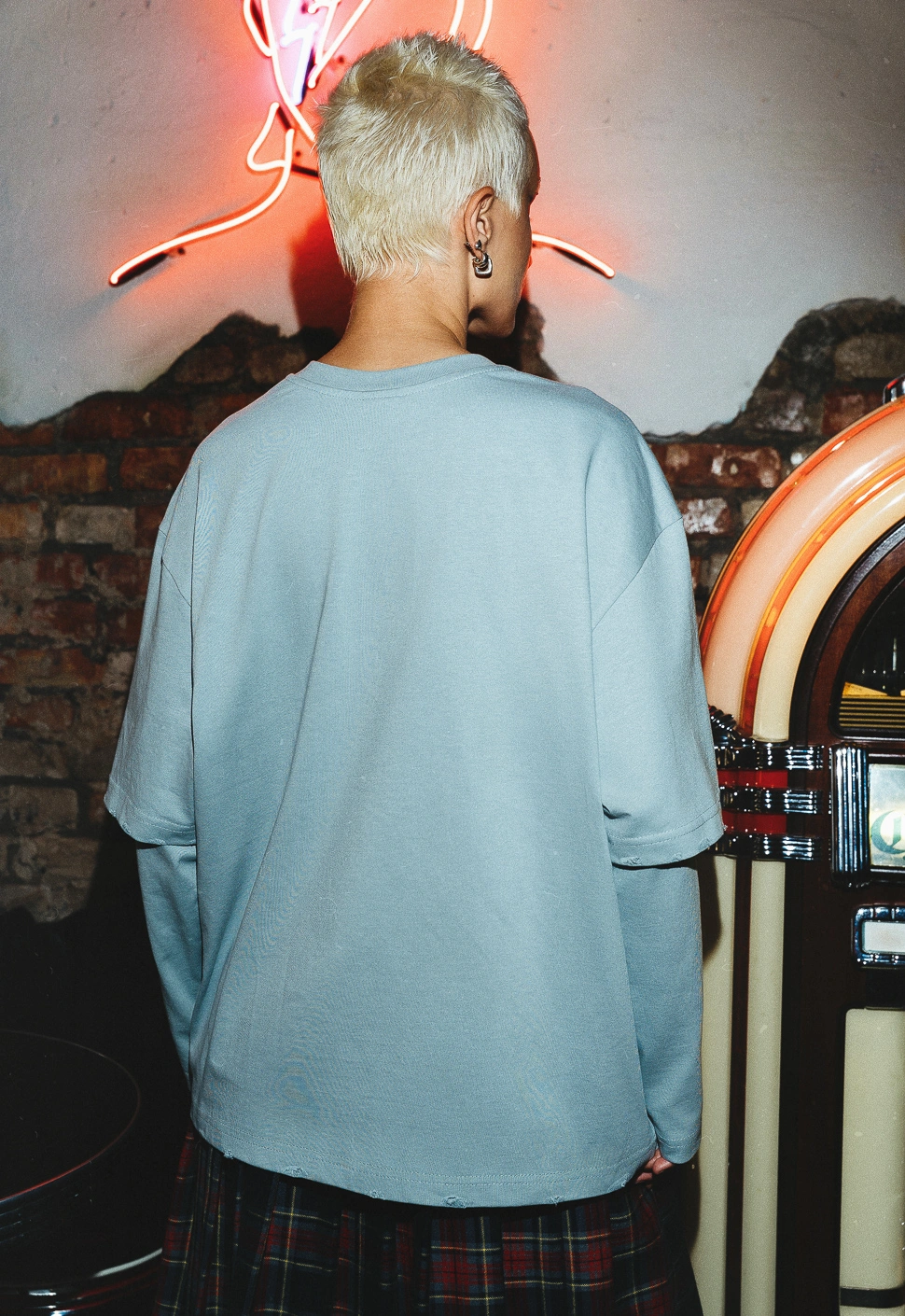 Лонгслив "Smells Like Teen Spirit" серый