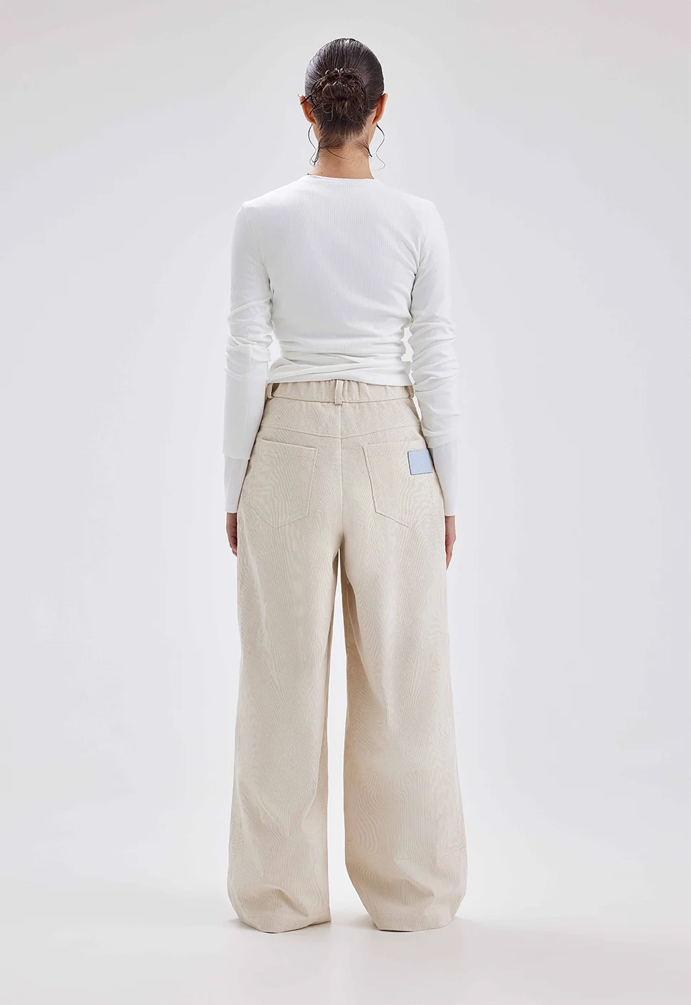 Брюки "Sunrise" молочный вельвет