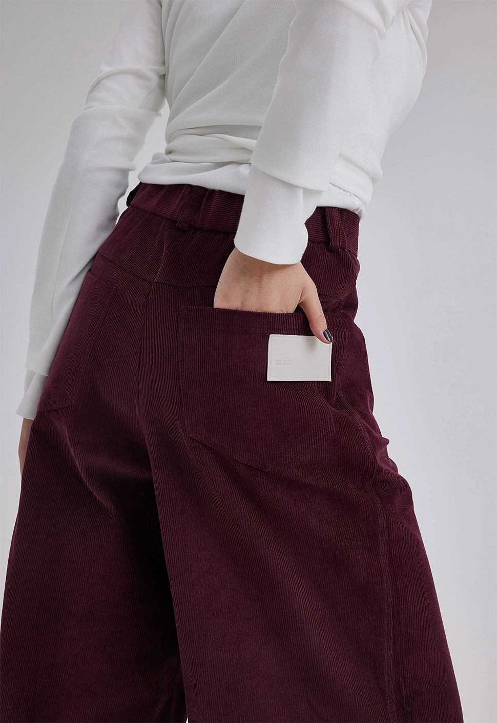 Брюки "Sunset" бордовый вельвет