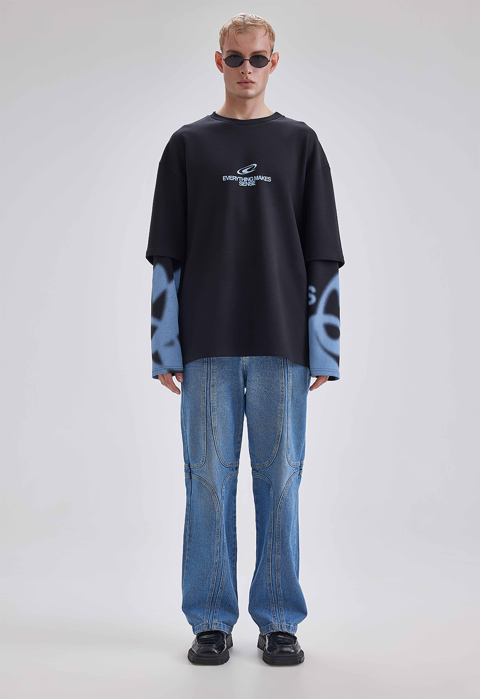 Лонгслив "EMS" Черный