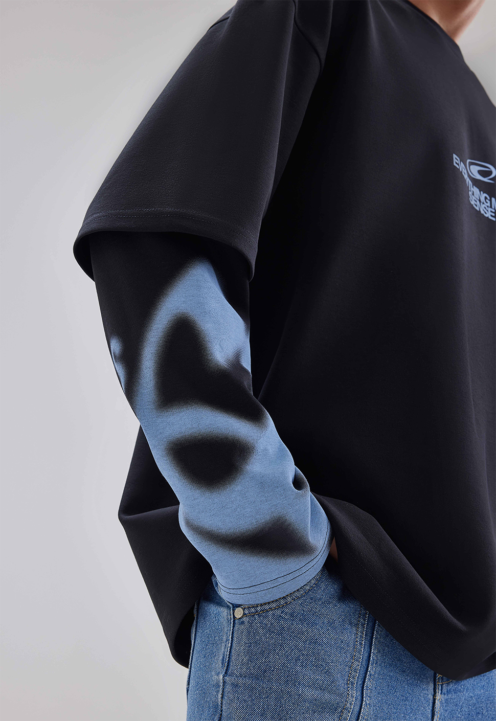 Лонгслив "EMS" Черный