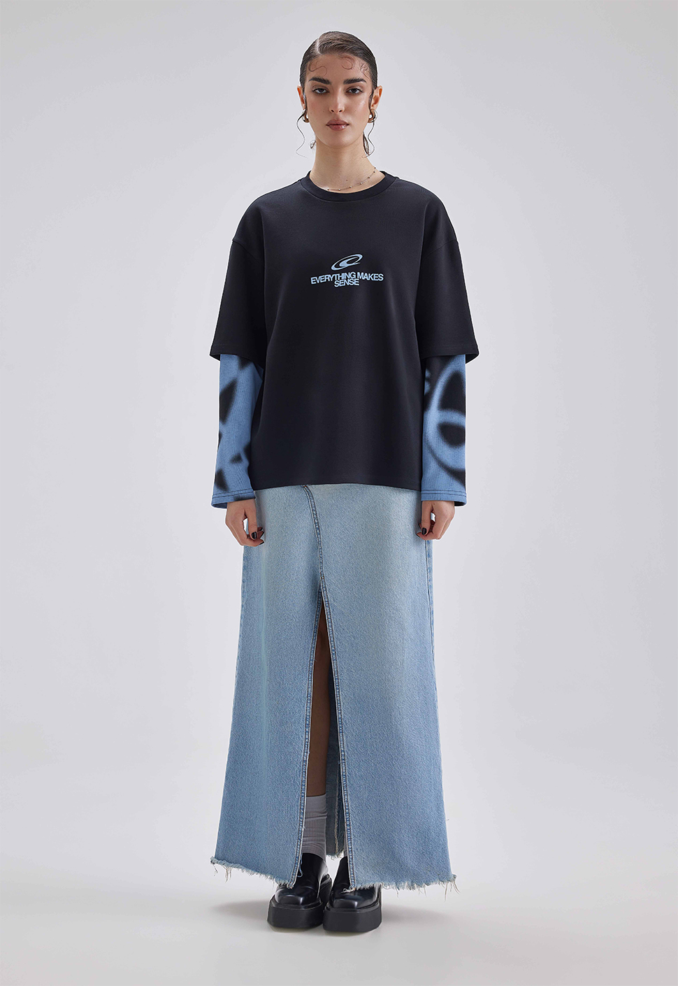 Лонгслив "EMS" Черный