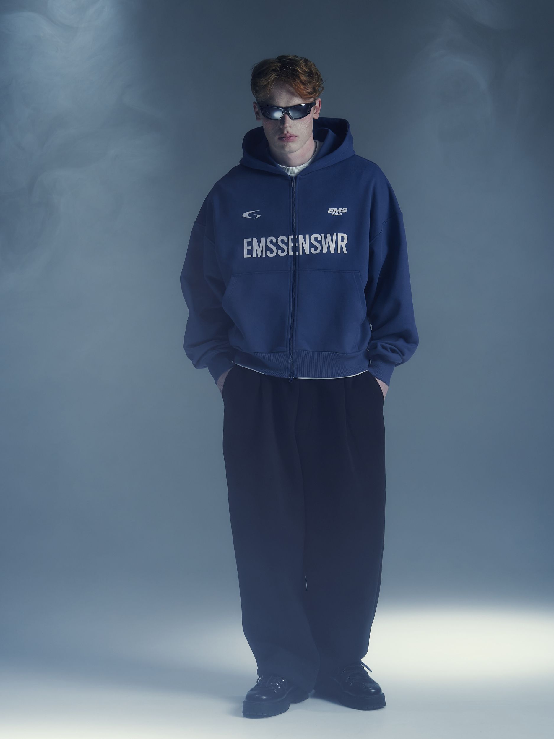 Зип-худи "EMS" Cиний