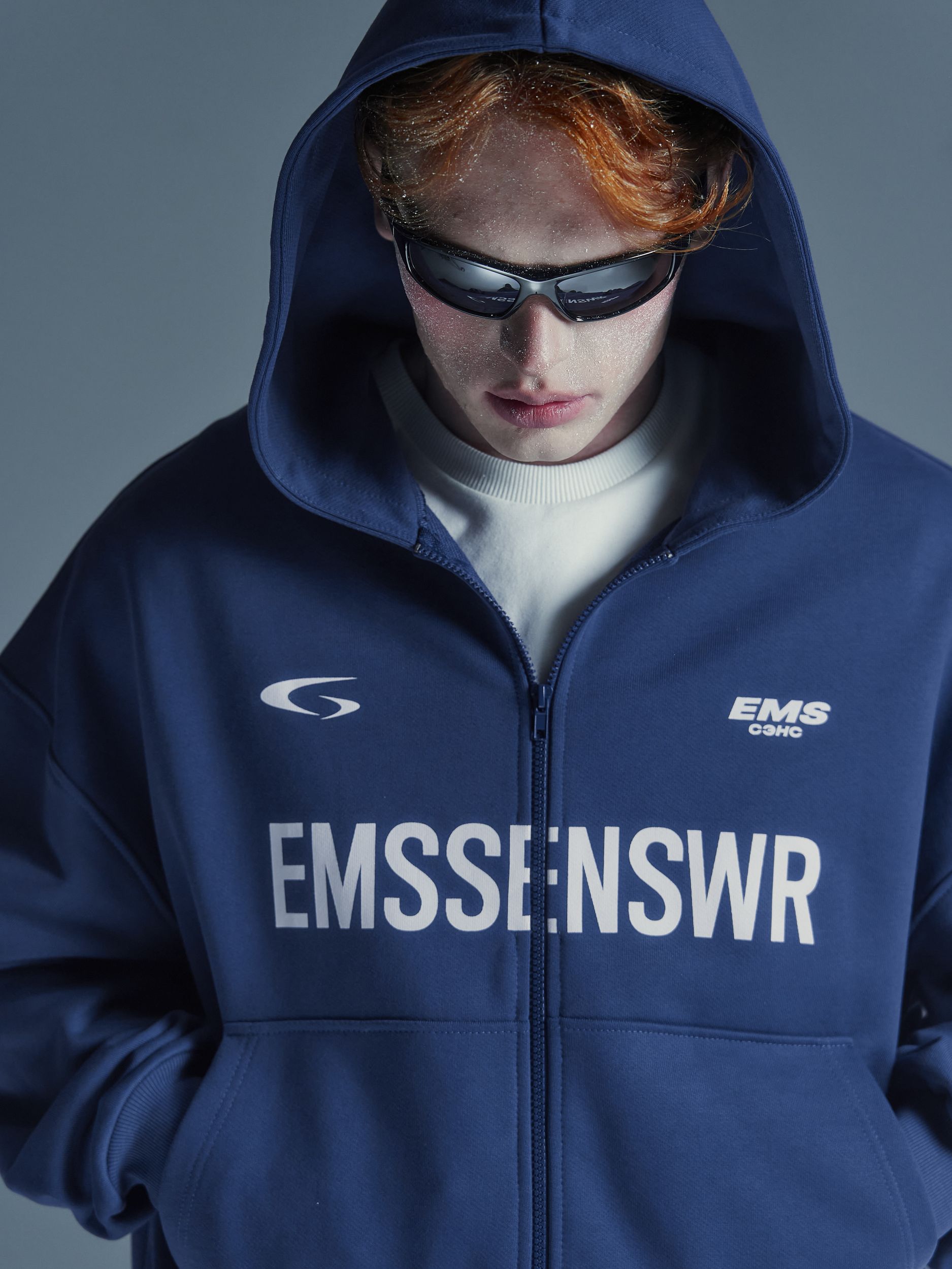 Зип-худи "EMS" Cиний