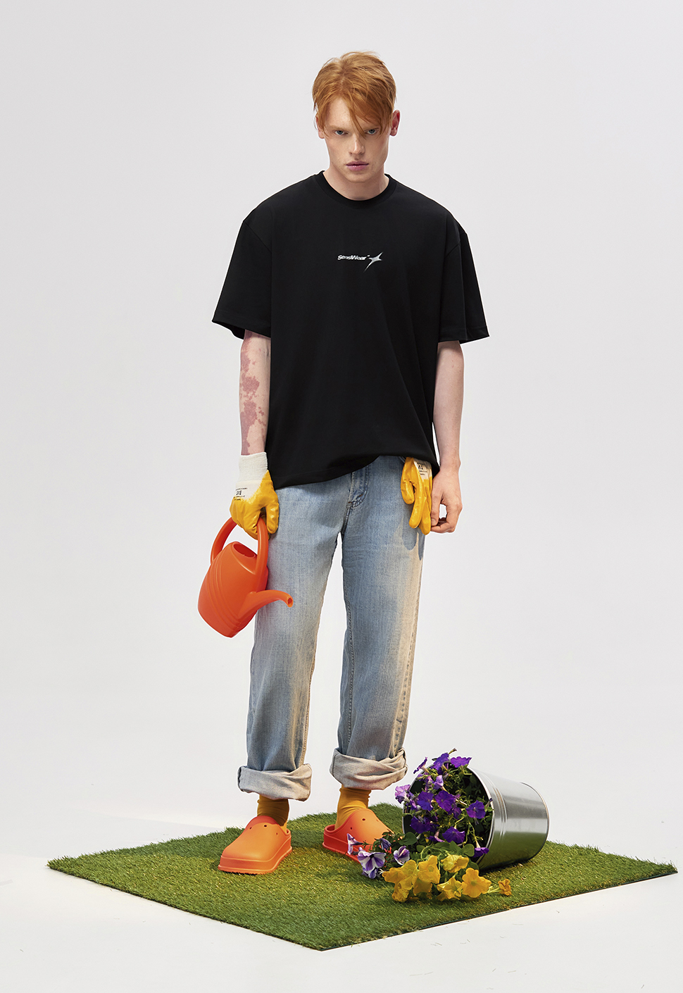 Футболка "Silver star" чёрная