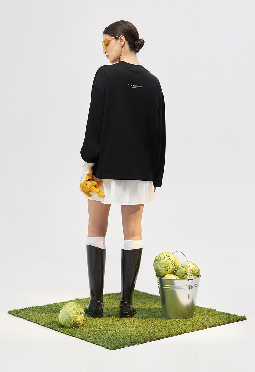 Лонгслив "Silver star" Чёрный