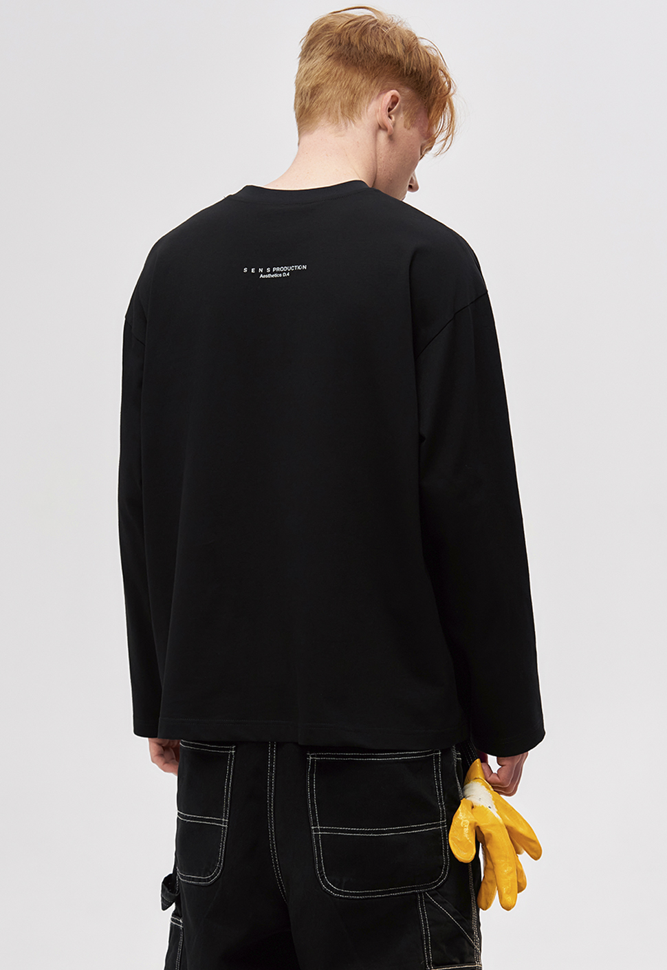 Лонгслив "Silver star" Чёрный