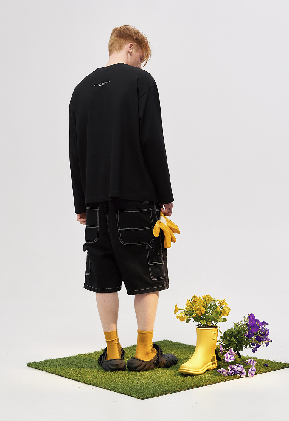 Лонгслив "Silver star" Чёрный