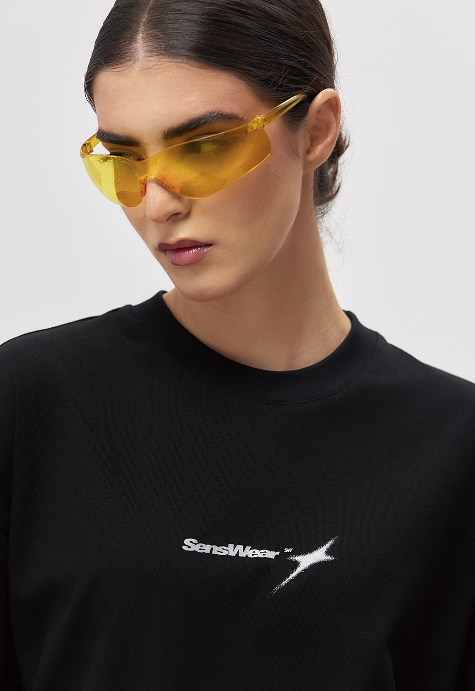 Лонгслив "Silver star" Чёрный