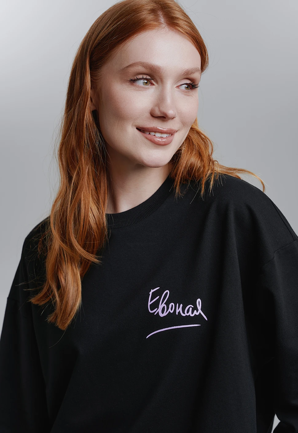 Лонгслив "Евоная" чёрный