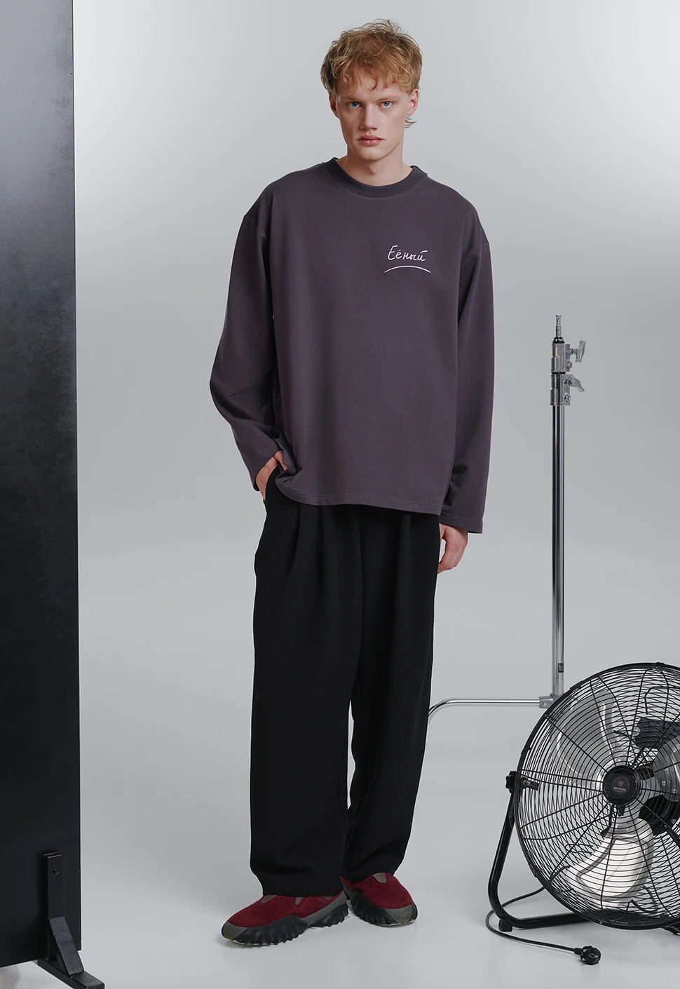 Лонгслив "Еёный" графитовый