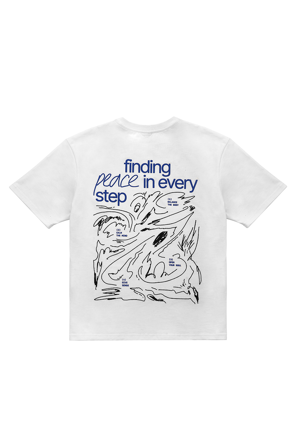 Футболка "Find peace" Молочная