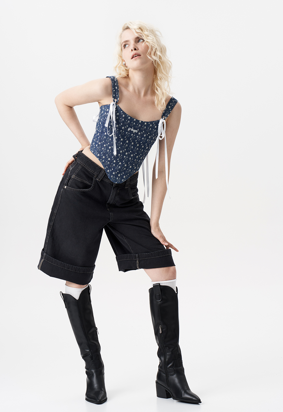 Корсет "Denim v.1" Синий