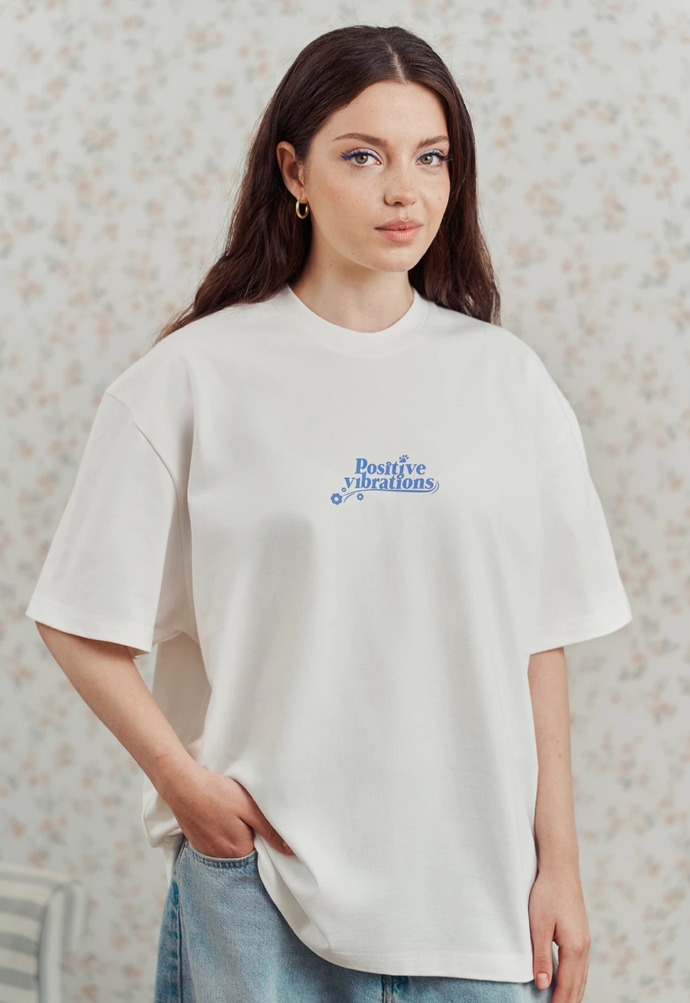 Футболка "Positive party" ванильный коктейль